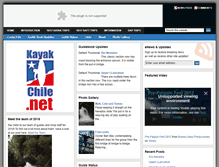 Tablet Screenshot of kayakchile.net